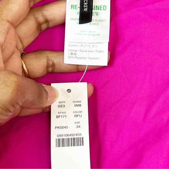 NWT J. Crew Plus Cross Front Cheeky Bikini Bottom - Picture 5 of 7